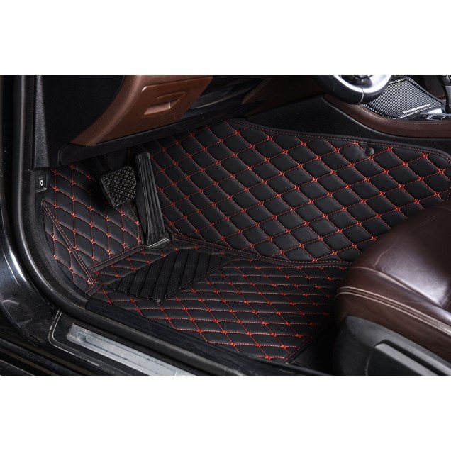 Cheap Audi A8 Luxury Leather Diamond Stitching Car Mats UK