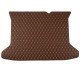 Cheap Dark Brown Luxury Leather Diamond Trunk Base Mats UK