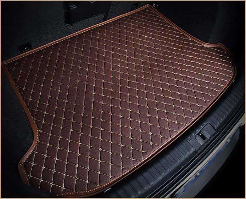 Cheap Dark Brown Luxury Leather Diamond Trunk Base Mats UK